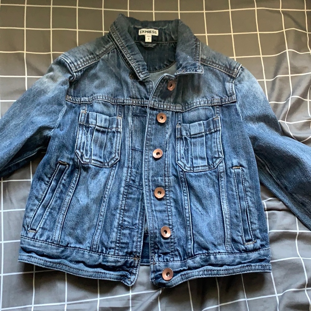 Express blue button up Jean jacket
